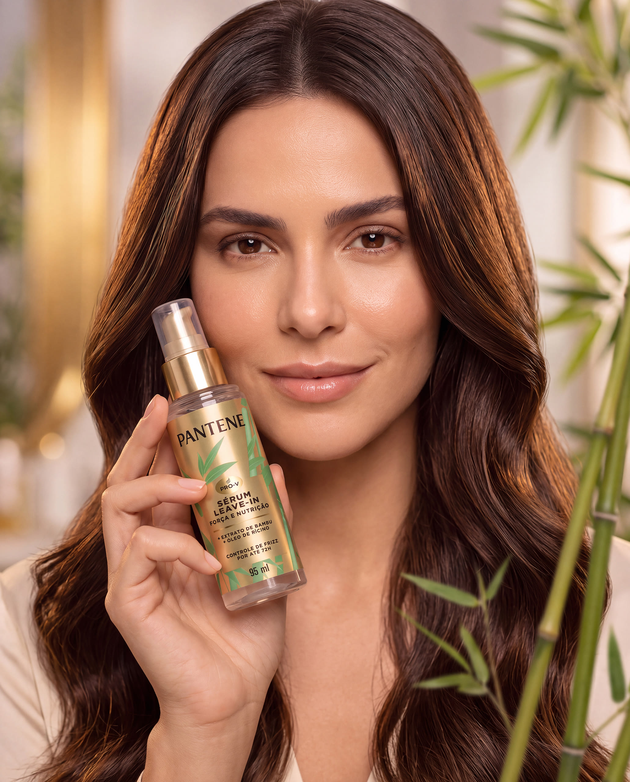 Pantene Sérum Bambu — modelo beauty